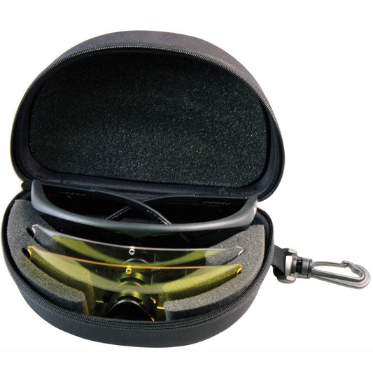 Black - Goggle Kit with Interchangeable Lenses, Tactical ANSI Rated with Case