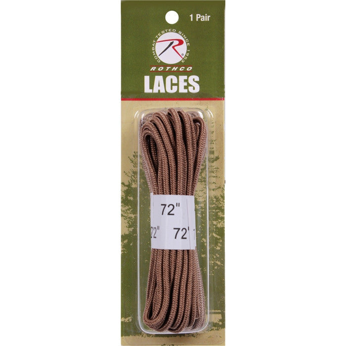 Coyote Brown - Boot Laces 1 Pair (Nylon) 72 in.