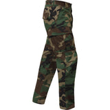 Woodland Camouflage - Military BDU Pants - Cotton Ripstop