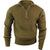 Olive Drab - Military Style Commando Sweater with Zipper - Acrylic