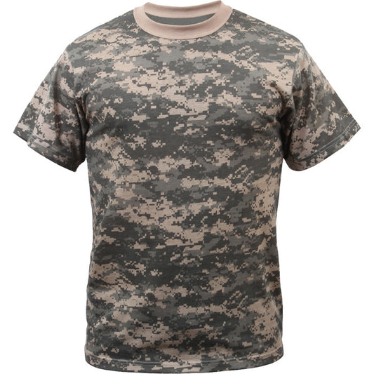 ACU Digital Camo - Tactical Short Sleeve T-Shirt, Youth, Poly/Cotton