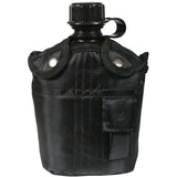 Black - 3 Piece Complete 1 Quart Canteen kit with Aluminum Cup