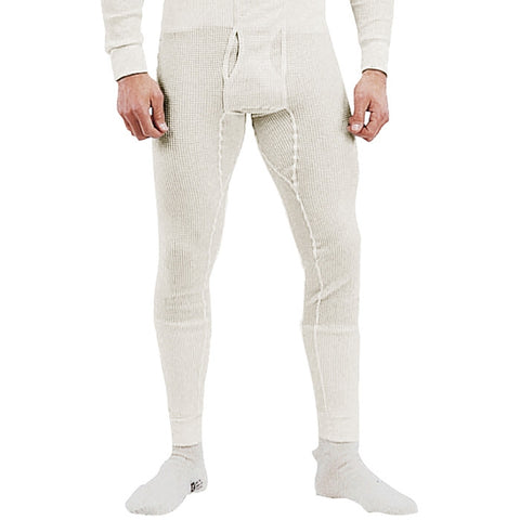 Natural White Cold Weather Thermal Knit Underwear Pants Cotton Polyester Galaxy Army Navy