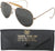 Gold - US Air Force Style Aviator Sunglasses with A Class UV Acrylic Lens & Case