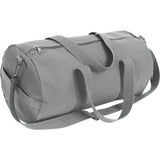 Grey Heavyweight Cotton Canvas Duffle Bag Sports Gym Shoulder & Carry Bag 19