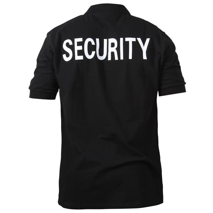 Black - Two Sided Law Enforcement SECURITY Golf Shirt