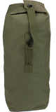 Olive Drab - Military Standard Top Load Duffle Bag - Cotton Canvas