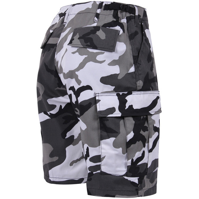 City Camo - Tactical Cargo BDU Shorts - Polyester Cotton Twill - Button Fly