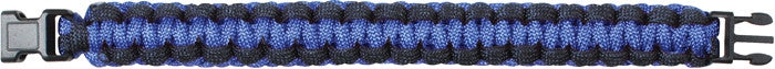 Royal Blue   Black - Cobra Weave Paracord Bracelet