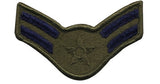 Subdued - US Air Force Airman 1st Class Sew On Patch Pair A1C 1986-1992