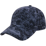 Digital Midnight Camouflage - Military Low Profile Adjustable Baseball Cap