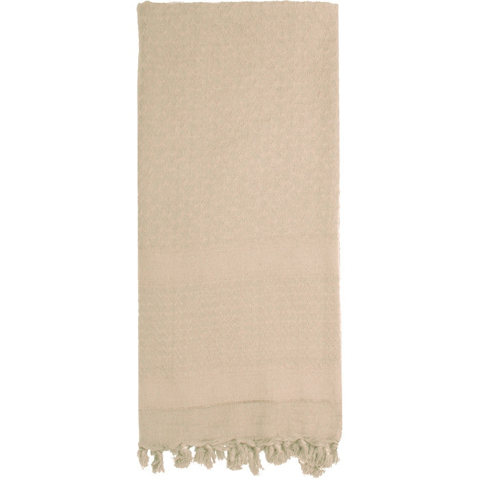 Tan - Solid Color Shemagh Tactical Desert Scarf