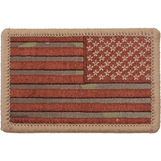 Multicam - Reversed US Flag Sew On Patch