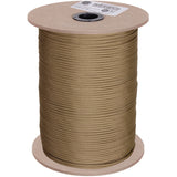 Coyote Brown - Military Grade 550 LB Tested Type III Paracord Rope 1000' - Nylon USA Made