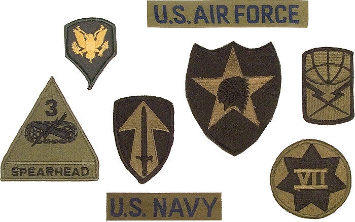 Subdued - Assorted Military Sew On Patches 100 Pack