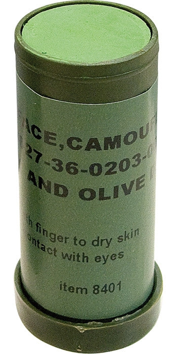 Olive Drab & Black - Jungle NATO Face Paint Stick (1 Stick with 2 Colors)