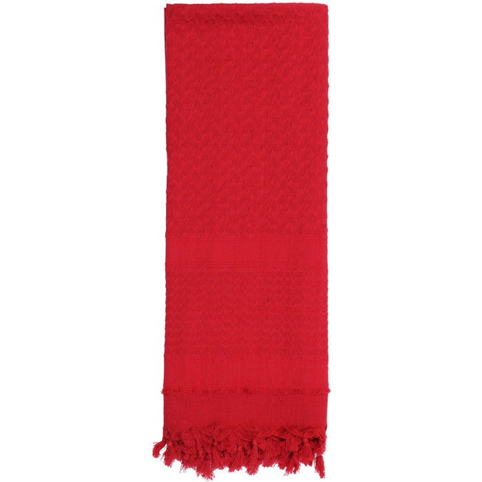 Red - Solid Color Shemagh Tactical Desert Scarf