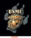 Black - USMC Bull Dog T-Shirt