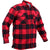 Red Black Buffalo Plaid - Sherpa Lined Flannel Jacket