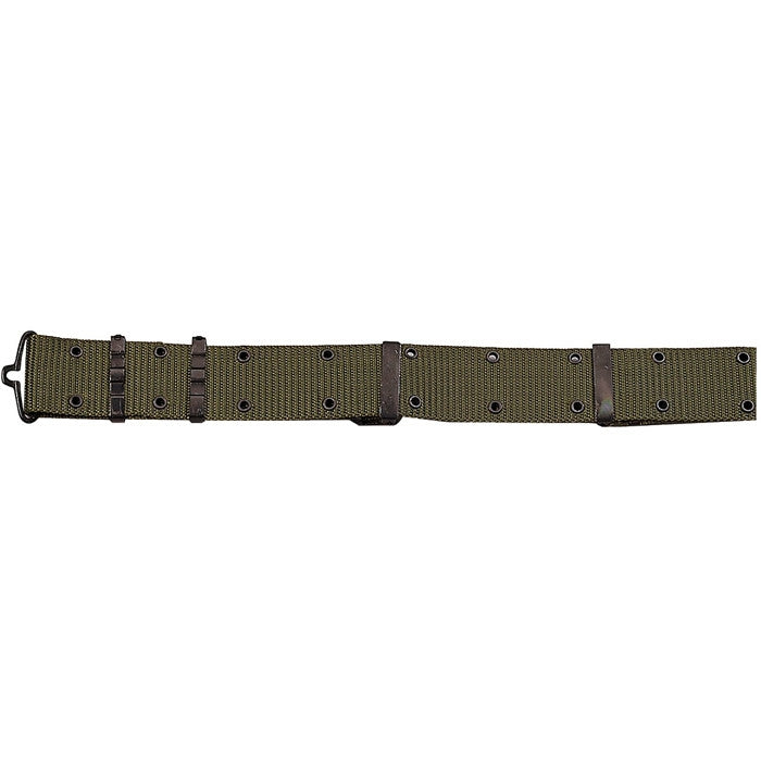 Olive Drab - Army Style Pistol Belt with Metal Buckle - Nylon