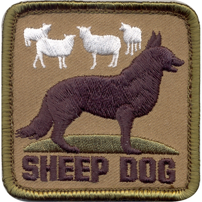 Sheep Dog Patch with Hook Back