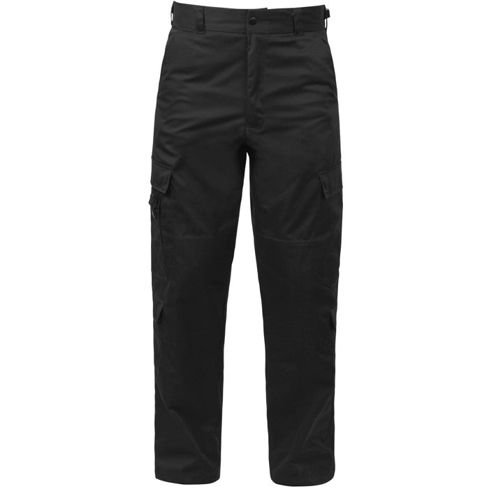 Eighties Circle S Pants: 80s -Circle S- Womens black polyester blend flat  front western pants. Solid color, straight creased legs, no pockets, a back  yoke detail, western style belt loops and button