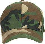 Woodland Camouflage - Kids Military Low Profile Adjustable Baseball Cap