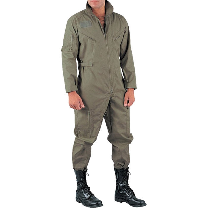 Foliage Green - Military Style Flight Coveralls