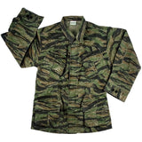 Tiger Stripe Camouflage - Military Vintage Vietnam Fatigue Shirt