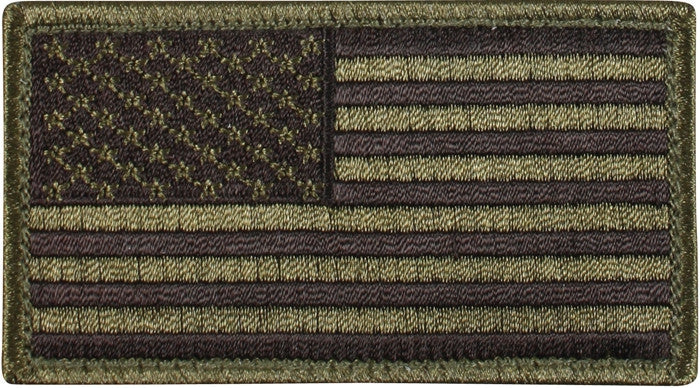 ROTHCO US flag velcro patch BLACK/GREEN