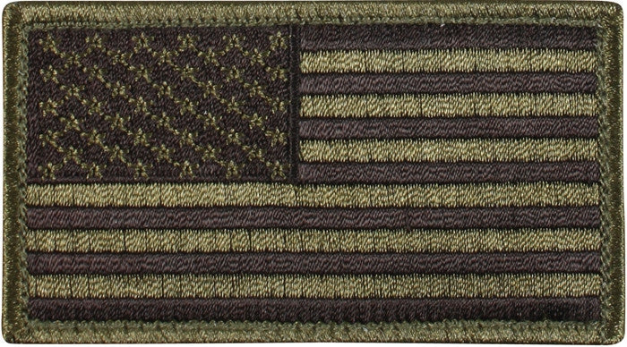 Rothco Thin Green Line US Flag Patch - Hook Back