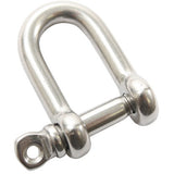 Stainless Steel - Straight D Shackle with Screw Pin 4mm