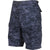 Digital Midnight Blue Camouflage - Military Cargo BDU Shorts (Polyester/Cotton Twill)