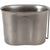Stainless Steel Military Camping 1 Quart Canteen Cup with Butterfly Handle