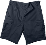 Midnight Blue - Military Cargo BDU Shorts - Polyester Cotton Twill