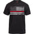 Black - Thin Red Line US American Flag Support the Firemen T-Shirt