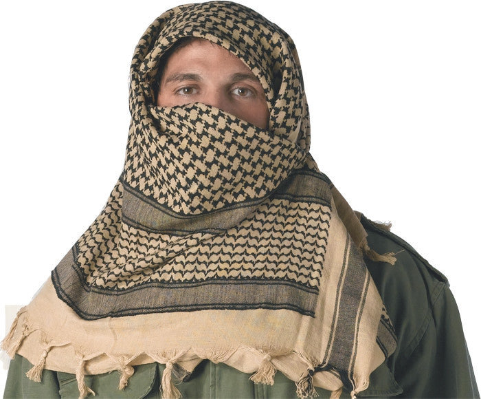 Buy Solid Plain Black Shemagh Tactical Desert Scarf Keffiyeh at