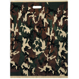 Woodland Camouflage - Large Size Deluxe Shopping Bags 50 Pack