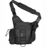 Black - Military MOLLE Compatible Advanced Tactical Shoulder Bag