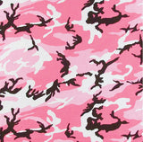 Pink Camouflage - Tactical Bandana, 100% Cotton, 22