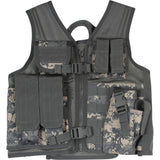 ACU Digital Camouflage - Kids MOLLE Compatible Cross Draw Tactical Vest