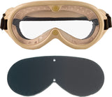 Tan - Military GI Style Sun-Wind-Dust Goggles