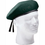 Green - GI Style Military Beret - Wool