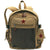 Khaki - Military Vintage Deluxe Backpack with Red China Star Emblem