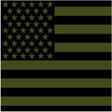 Olive Drab - US American Flag Bandana 22 in. x 22 in.