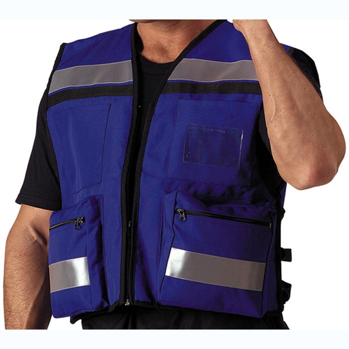 Blue - Public Safety EMS Rescue Safety High-Visibility Vest