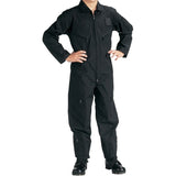 Black - Kids Air Force Style Flight Suit