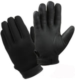 Black - Cold Weather Insulated Stretch Fabric Duty Gloves