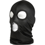 Black - Lightweight 3 Hole Face Mask - Polyester