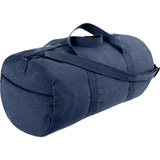 Navy Blue Heavyweight Cotton Canvas Duffle Bag Sports Gym Shoulder & Carry Bag 24